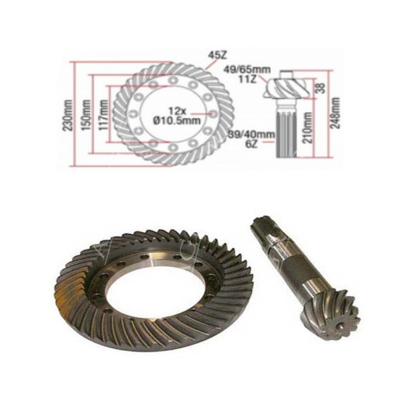 3427113M91 Atak 11/45 massey ferguson 3070, 3075, 3080, 3085, 3090, 3095, 3115, 3120, 3120T