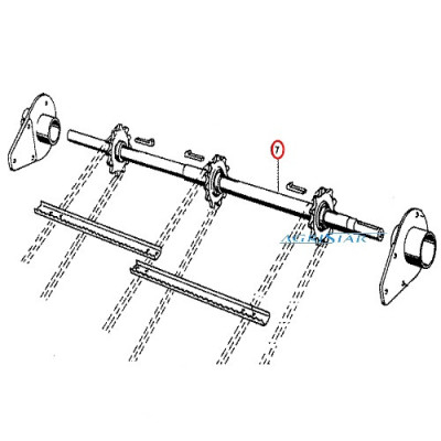 CP04-603733 Wał przenośnika pochyłego