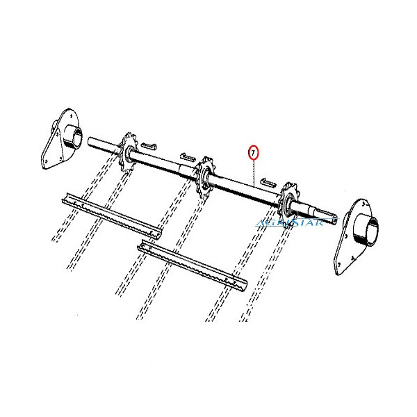 CP04-603733 Wał przenośnika pochyłego