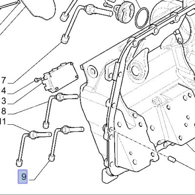 Czujnik prędkości jazdy Case CVX 1195 CVX 140 150 195 Steyr CVT 6160 6140 6195 New Holland TVT125 170 T7540 T7550 192300711002