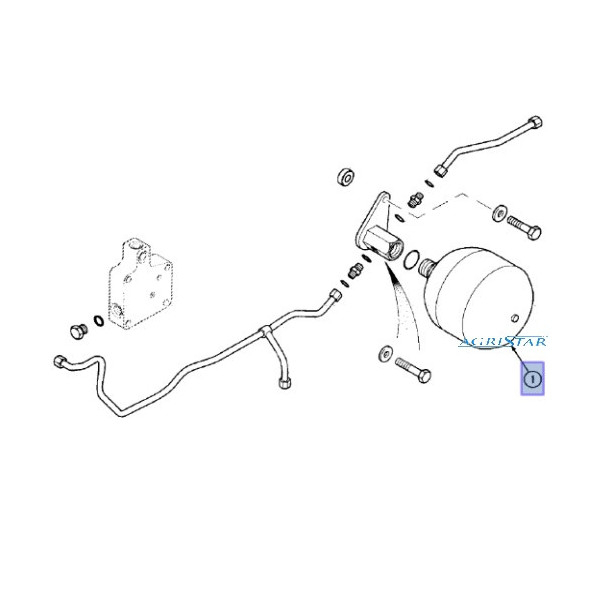 Akumulator hydrauliczny 5120, 5130, 5140, 5150, 1530700C1