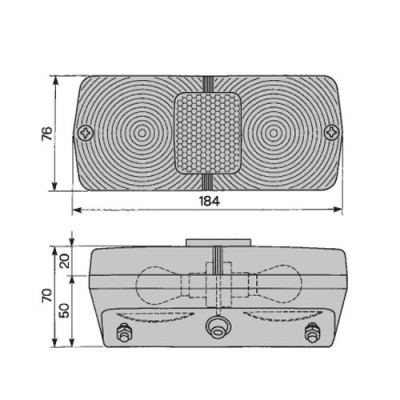 5089582 Lampa tylna prawa case JX75, JX80, JX85, JX90, JX95 new holland td95d