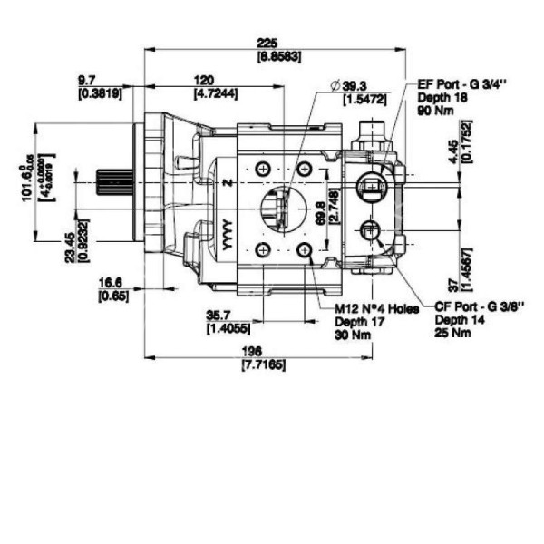 Pompa hydrauliczna Manitou MT MLT Cassapa 03580500 224732 15649V 269378 D03580501 0031367H 31367 03580501 0093066L
