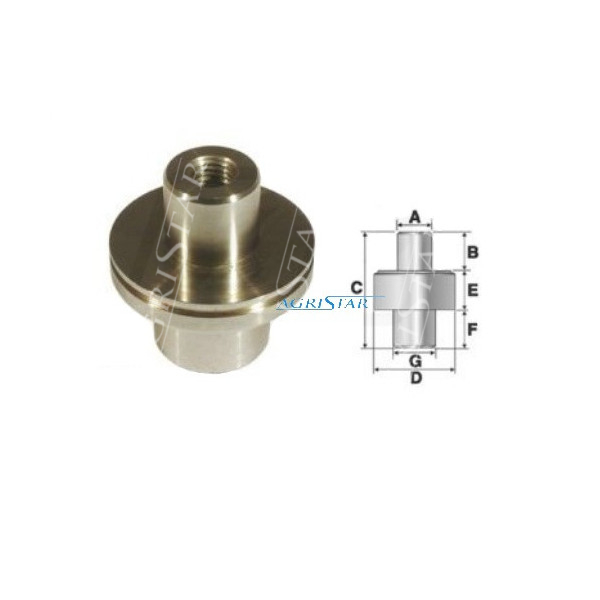 PON2847 Sworzeń zwrotnicy