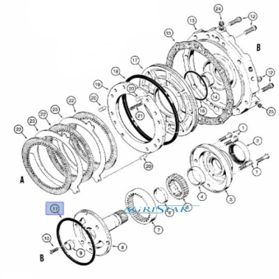 SKR7034 Pierścień uszczelniający pompy jazdy