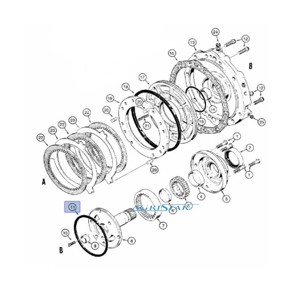 SKR7034 Pierścień uszczelniający pompy jazdy