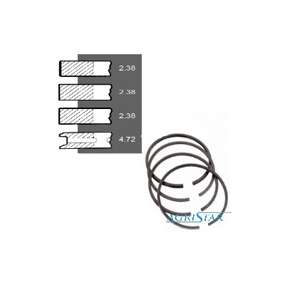 SCY4046 Pierścienie 2,38 , 2,38 , 2,38 , 4,72 nadwymiar