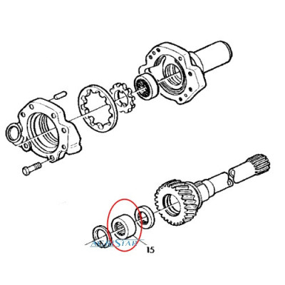 HYD7062 Łożysko wałka mikropompy hydraulicznej