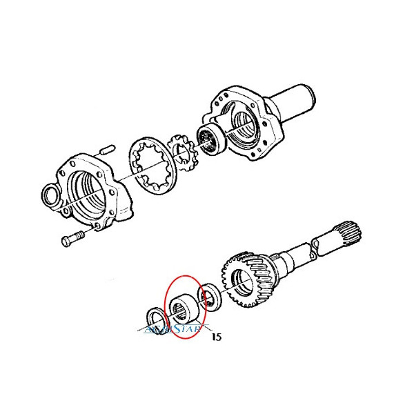 HYD7062 Łożysko wałka mikropompy hydraulicznej