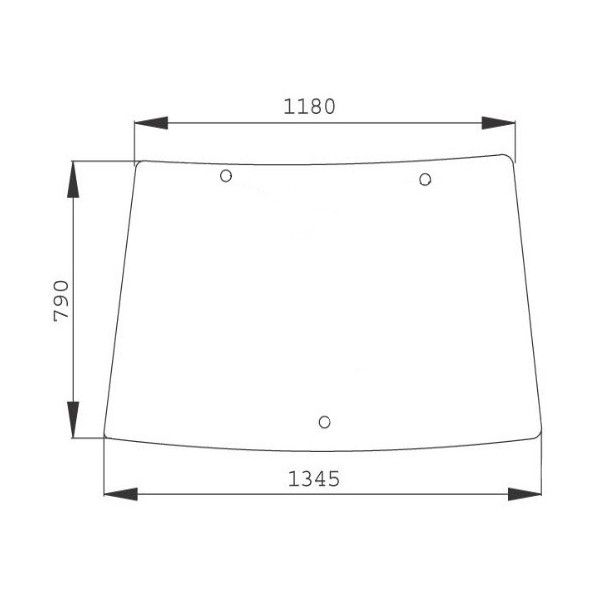 AKK2046 Szyba przednia