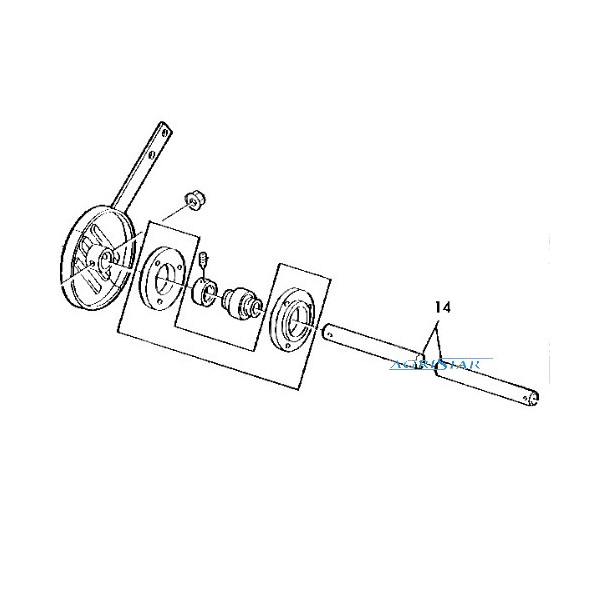 JP03-Z54801 Wałek dolny przenośnika pochyłego