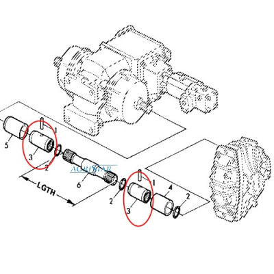 JN03-Z71080 Łącznik półosi