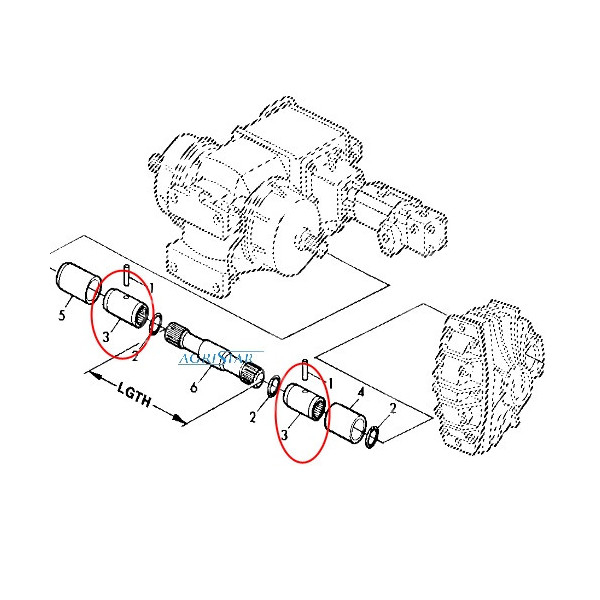 JN03-Z71080 Łącznik półosi