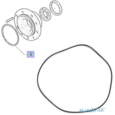 PON1255 Oring piasty koła