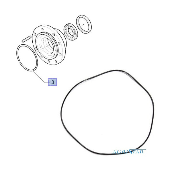 PON1255 Oring piasty koła