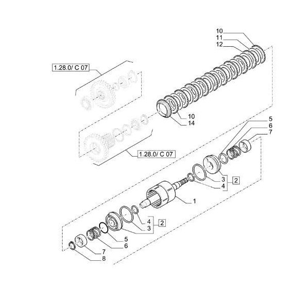 Tarczka biegów kosza sprzęgła case 580sr 590sr 695sm 695sr new holland lb110 lb115 b110 fb110 fb200 675 576 291578A1, 85808338