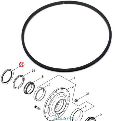 Pierscień uszczelniajacy piasty koła 87390352 Case:
MX210 Magnum New Holland:
T8.275, 8050
TG210