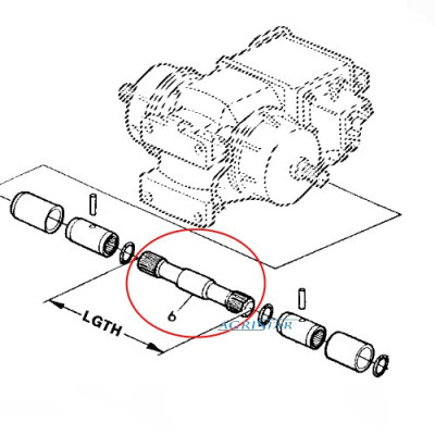 JN03-Z58304 Półoś napędowa prawa 685mm