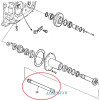 JN03-Z70428 Wałek napędowy wewnętrzny