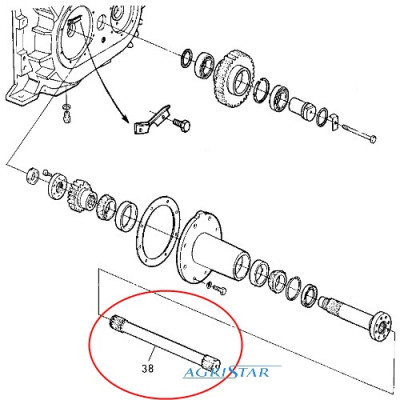 JN03-Z70428 Wałek napędowy wewnętrzny