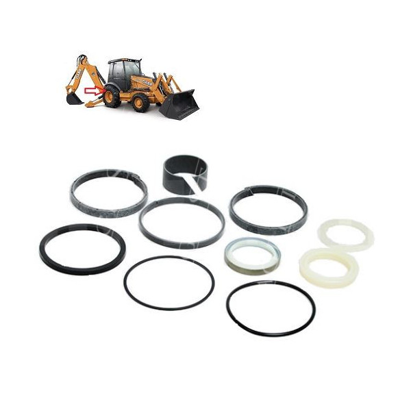 HYD2550 Zestaw uszczelnień siłownika przednia łyźka 44,5/89mm Case: 821 580K, 580SK 580LXT 580LPS 580LSP, 590LSP 580M, 580SM, 59