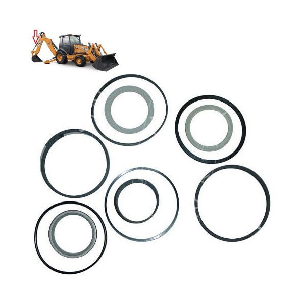 HYD2557 Zestaw uszczelnień siłownika łyżki koparkowej Case 57,15x82,55mm