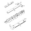 HYD2557 Zestaw uszczelnień siłownika łyżki koparkowej Case 57,15x82,55mm