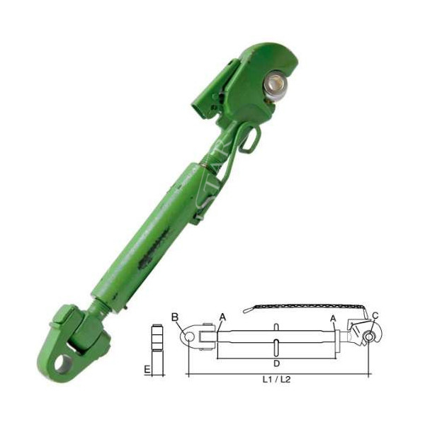 Łącznik centralny cięgno śruba John Deere: 6830, 6830PR, 6930, 6930PR  7330 AL176532