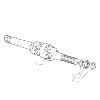 Pierścień podkładka wałka półosi Volvo bl61 Case 580SR 580L 580SL 580M 580SM  New Holland lb110 lb115 655 555