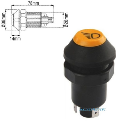 Przycisk Włącznik klawisz świateł Same Dorado 
Explorer 
Golden 
Laser 
Silver