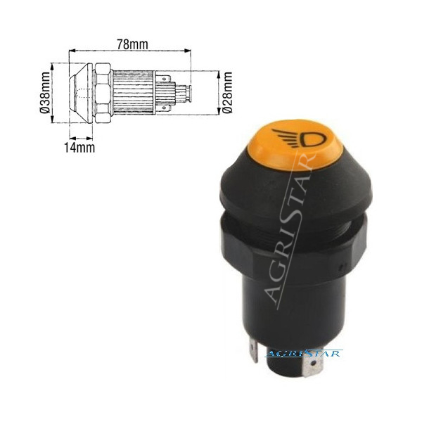 ELE4513 Włącznik świateł Fendt Farmer LS Favorit Renault Same X830240357000, 276591110, 7700004829, 7704001118, 2.7659.111.0, X8