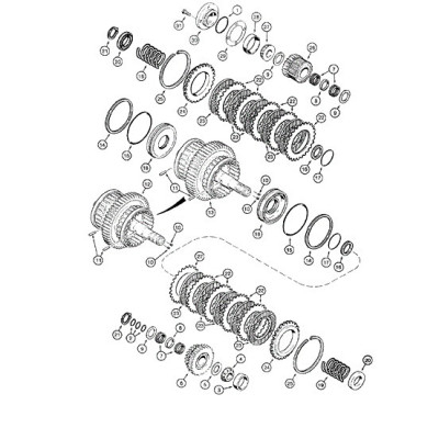 Tarczka kosza sprzęgła Case 580K 580SK Terex Fermec 860 Manitou Sanderson A188946, 6190106M1, 547511, 561798