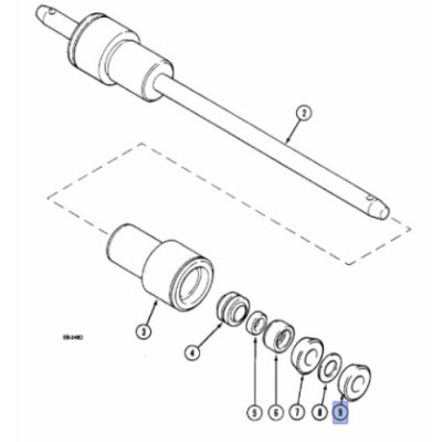Podkładka do pręta regulacyjnego Case 743 743XL 644 744 844 844S 844XL 745S 745XL 845 845XL 856XL 3216984R1