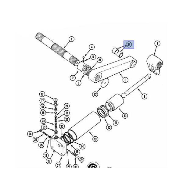 TRP7006 Tulejka ramienia podnośnika