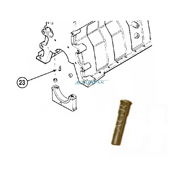 3937214 J937214 J919002 Tulejka smarowania tłoka Case MX 100 110 120 135 150 170 Cummins 4BT 6BT