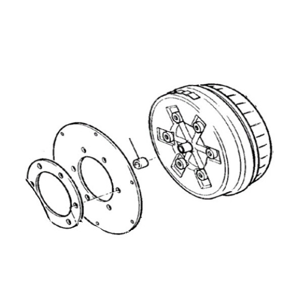Flansza spęgła hydrokinetycznego zmiennika a15670, D81592 case 580K 580F 580G 580SK