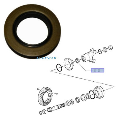 uszczelniacz wałka tylnego mostu ataku 66,7x88,9x11,3mm Case: 580SR, 590SR  New Holland: B90, B100, B110 LB80 LB90 LB110 LB115 8
