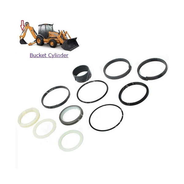HYD2562 Zestaw uszczelnień siłownika łyżki tył Case 580F, 580G 51/82,8mm