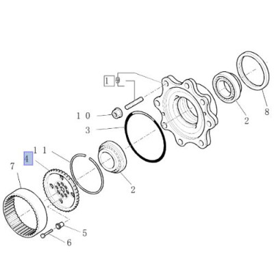 Koło zębate Fiat/Ford/New Holland
555E 655E 575E
LB75 LB85 LB90 LB95 LB110
L75B L95B LB90B LB110B
NH75 NH85 NH95