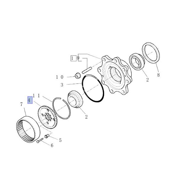 PON4878 Zębatka układu planetarnego