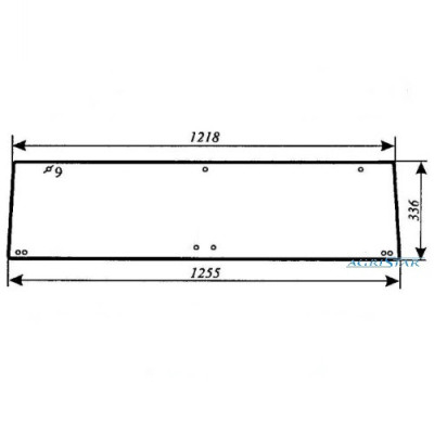 AKK2662 Szyba tylna dolna