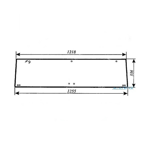 AKK2662 Szyba tylna dolna