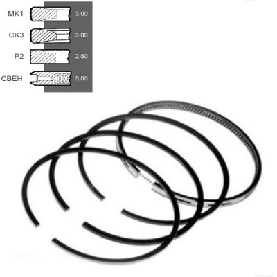 SCY4059 Pierścienie 4szt. 102mm