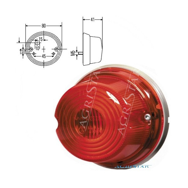 Lampa stopu stop Claas Dominator 68 78 88 98 108 118 Commandor 116 Mega 202 203 204 208 218 Jaguar