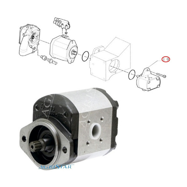 Pompa hydrauliczna Case Maxxum110 115 120, 125 130 140 MXU100, MXU110, MXU115, MXU125, MXU130  new holland t6 tsa plus