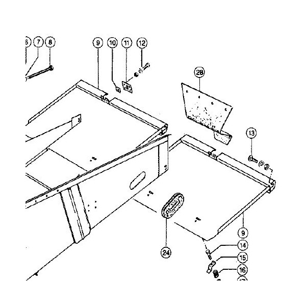 CS10-608176 Guma podsiewacza 3x390x400mm