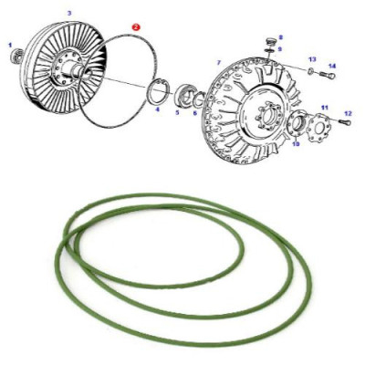 Oring zmiennika Fendt X549045701000 FARMER 305 FARMER 306 FARMER 307 FARMER 308 FARMER 309