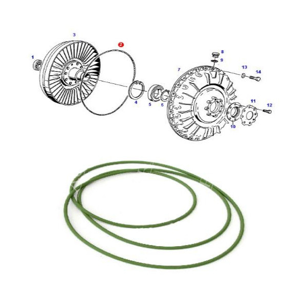 Oring zmiennika Fendt X549045701000 FARMER 305 FARMER 306 FARMER 307 FARMER 308 FARMER 309