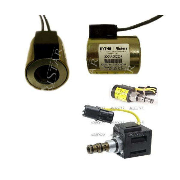 ELE7076 Cewka elektrozaworu  powershift, WOM case MX100, MX110, MX120, MX135, MX150, MX170 5140 5150 5240 5250