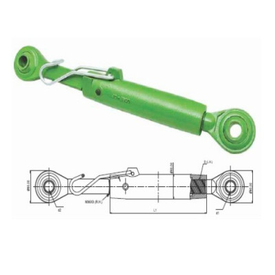 Cięgno łącznik centralny John Deere kat 2 6100 6200 6300 6400 6420 6220 6230 6430 7230 AL200985, AL159873, AL176475, AL78064